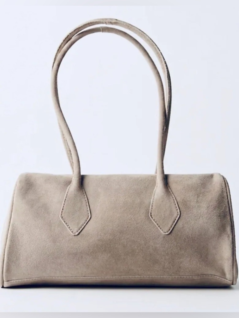 NWT FREE PEOPLE Sierra Suede Shoulder Bag | Taupe MSRP $78